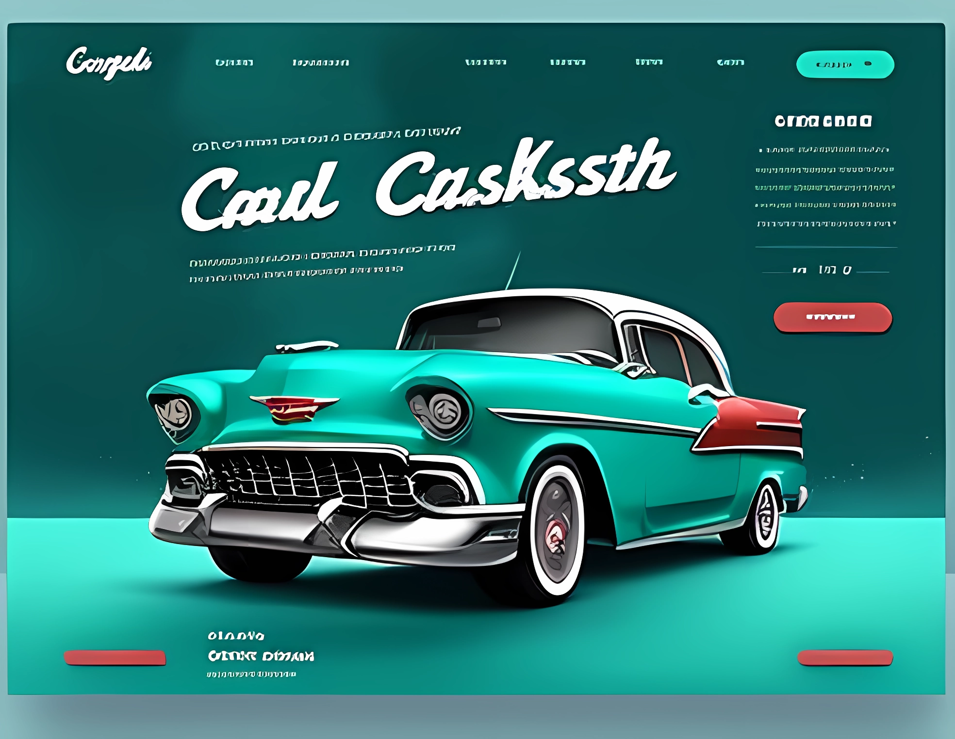 Modern car dealership website design featuring responsive homepage hero banner.