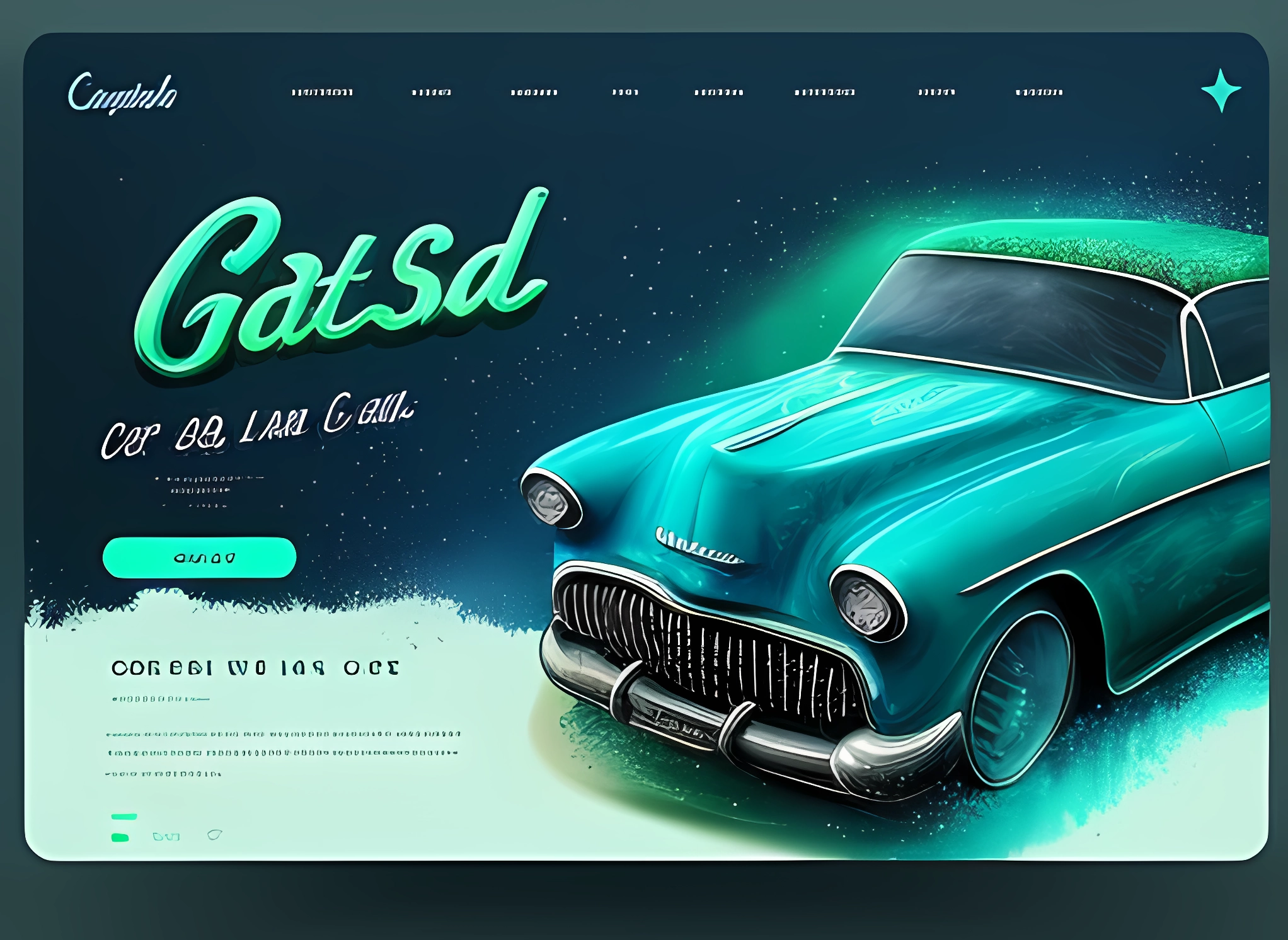 User-friendly car inventory search tool on a dealership website design.