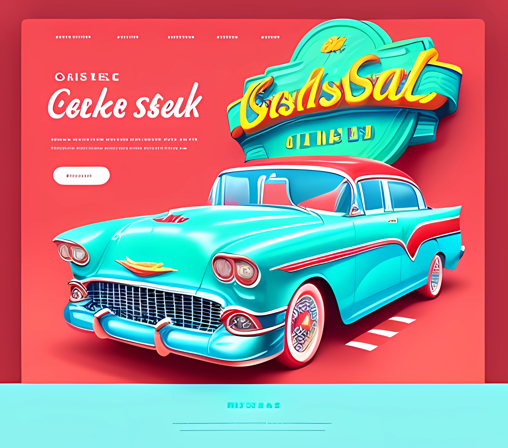 Professional car dealership website homepage design with featured vehicles and promotions.